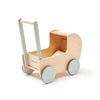 Kids Concept - Doll Pram with Sheet and Pillow - Natural