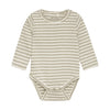 Huttelihut Body LS Striped Rib, Rompers, Huttelihut, Keekabuu